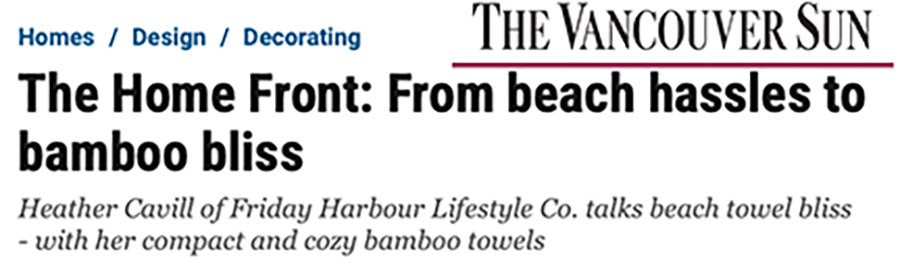 Feature: The Vancouver Sun - Home Front