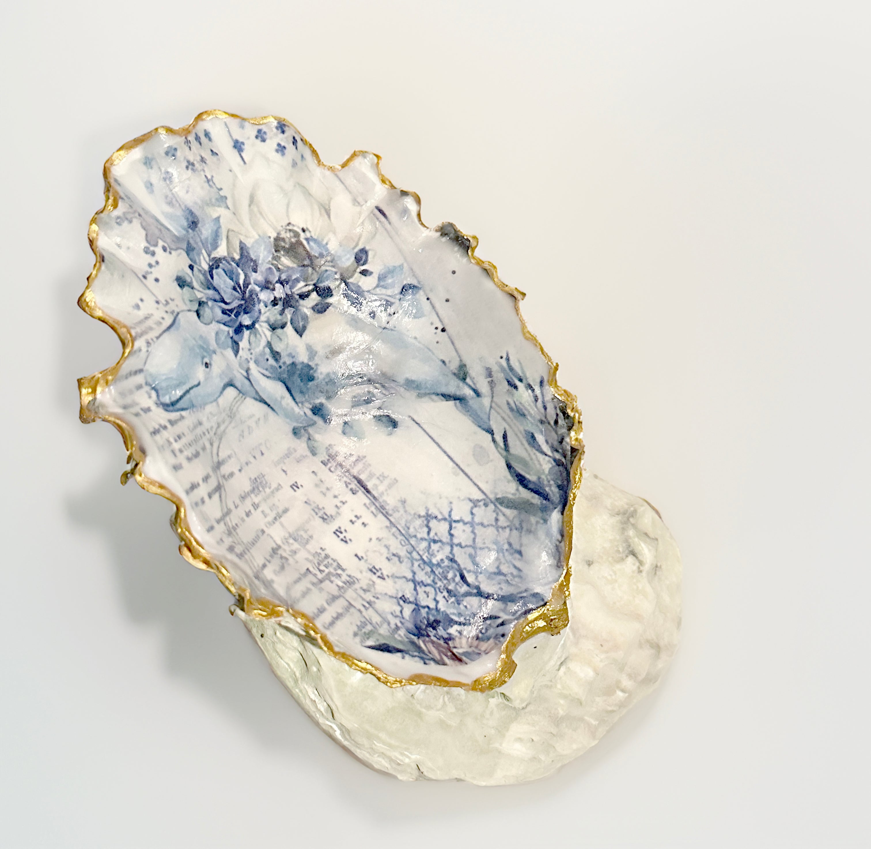 Oyster Shell Pinch Pots - Set of 2 small