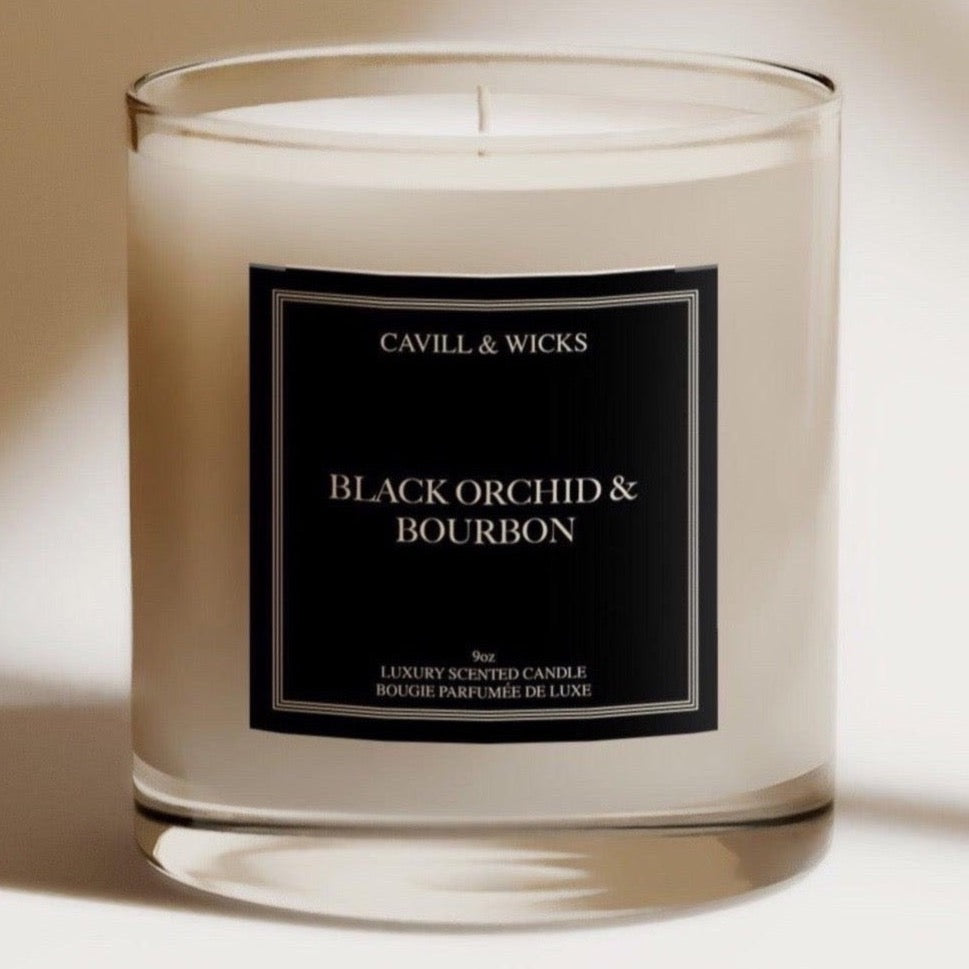 BLACK ORCHID & BOURBON 9oz - Cavill & Wicks