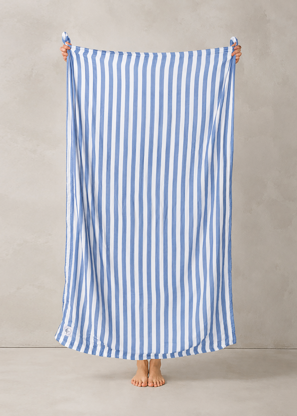 The Cloud Towel™ - Navy Blue & White Stripe