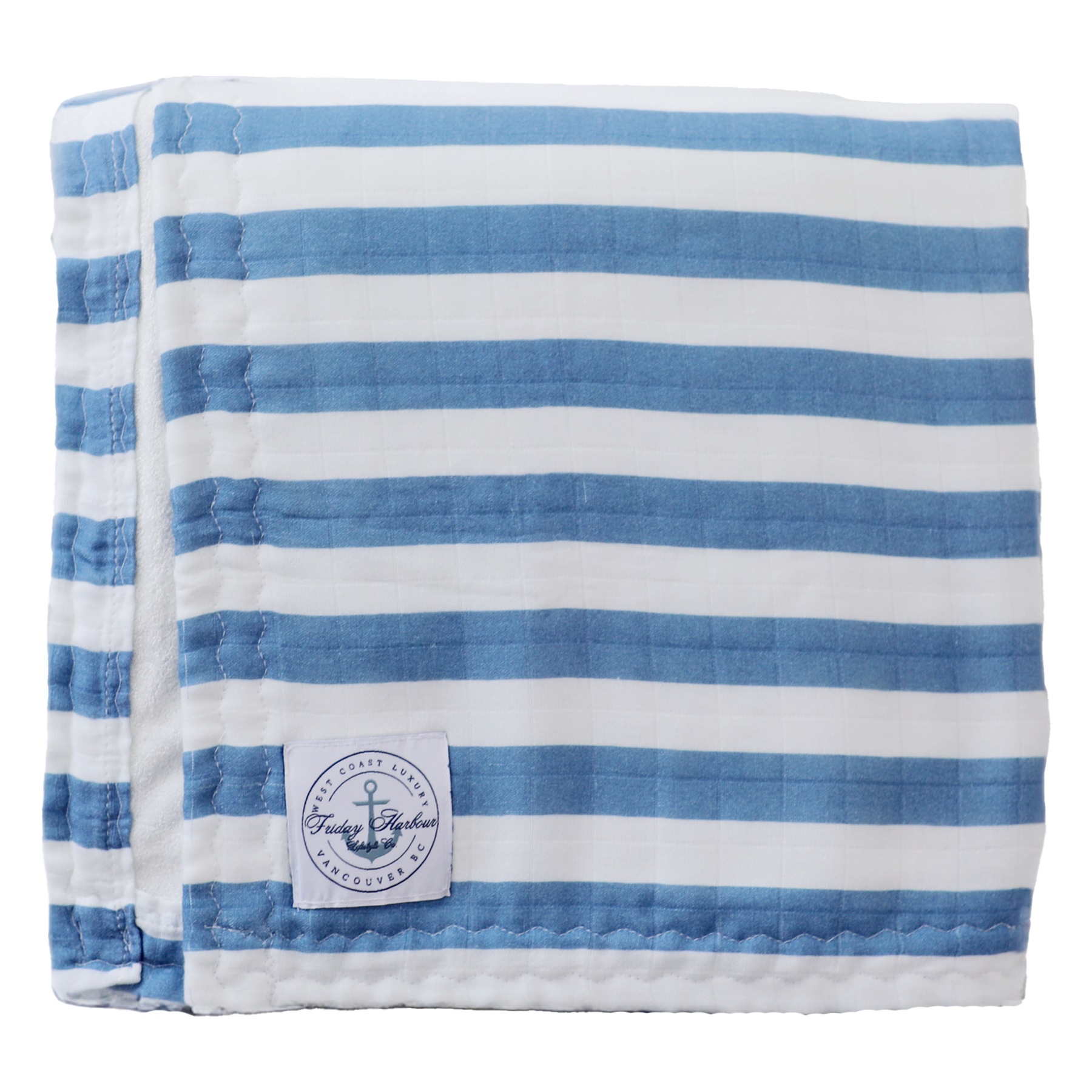 The Cloud Towel™ - Navy Blue & White Stripe