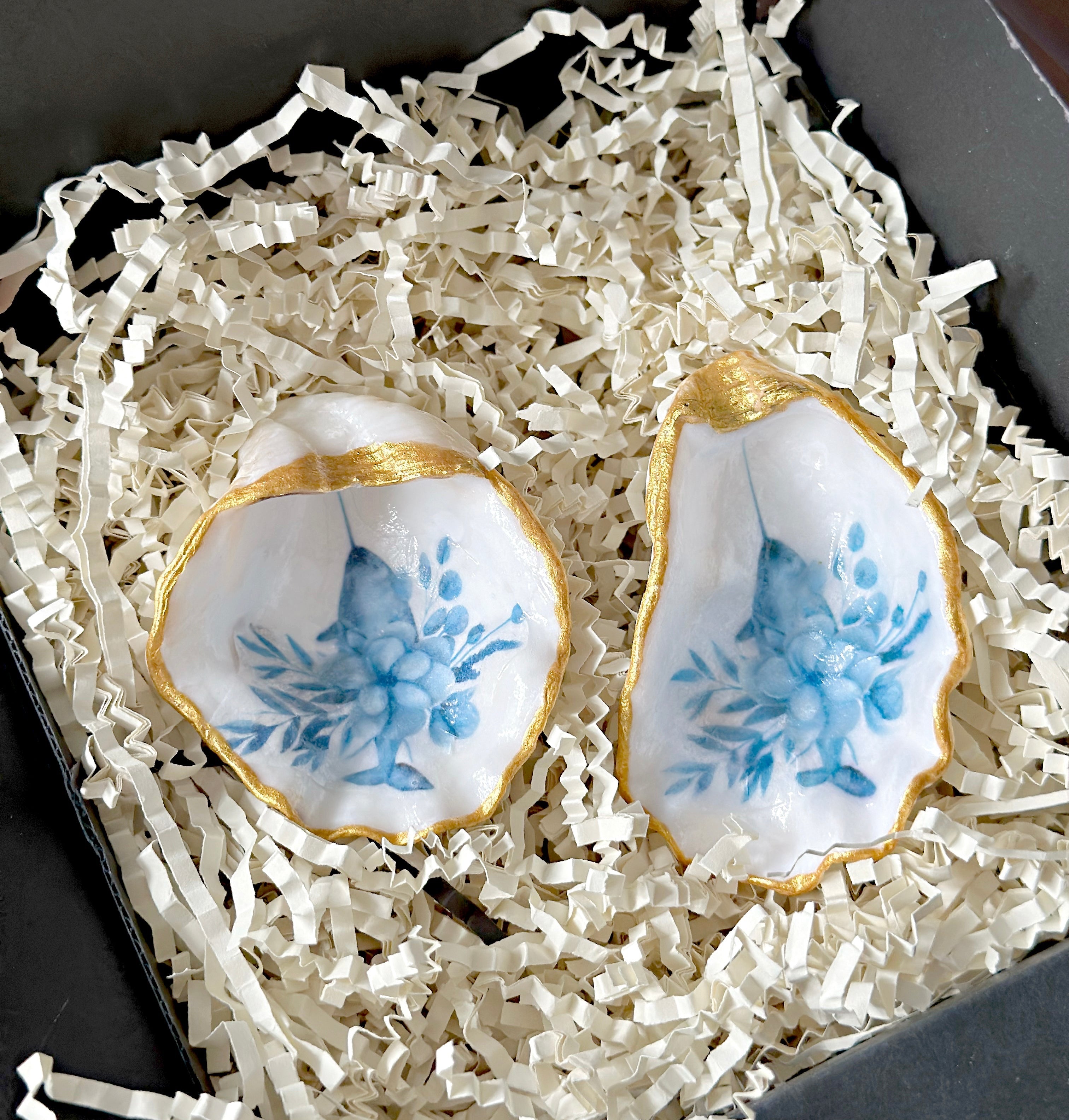 Oyster Shell Pinch Pots - Set of 2 small - Friday Harbour Lifestyle Company
