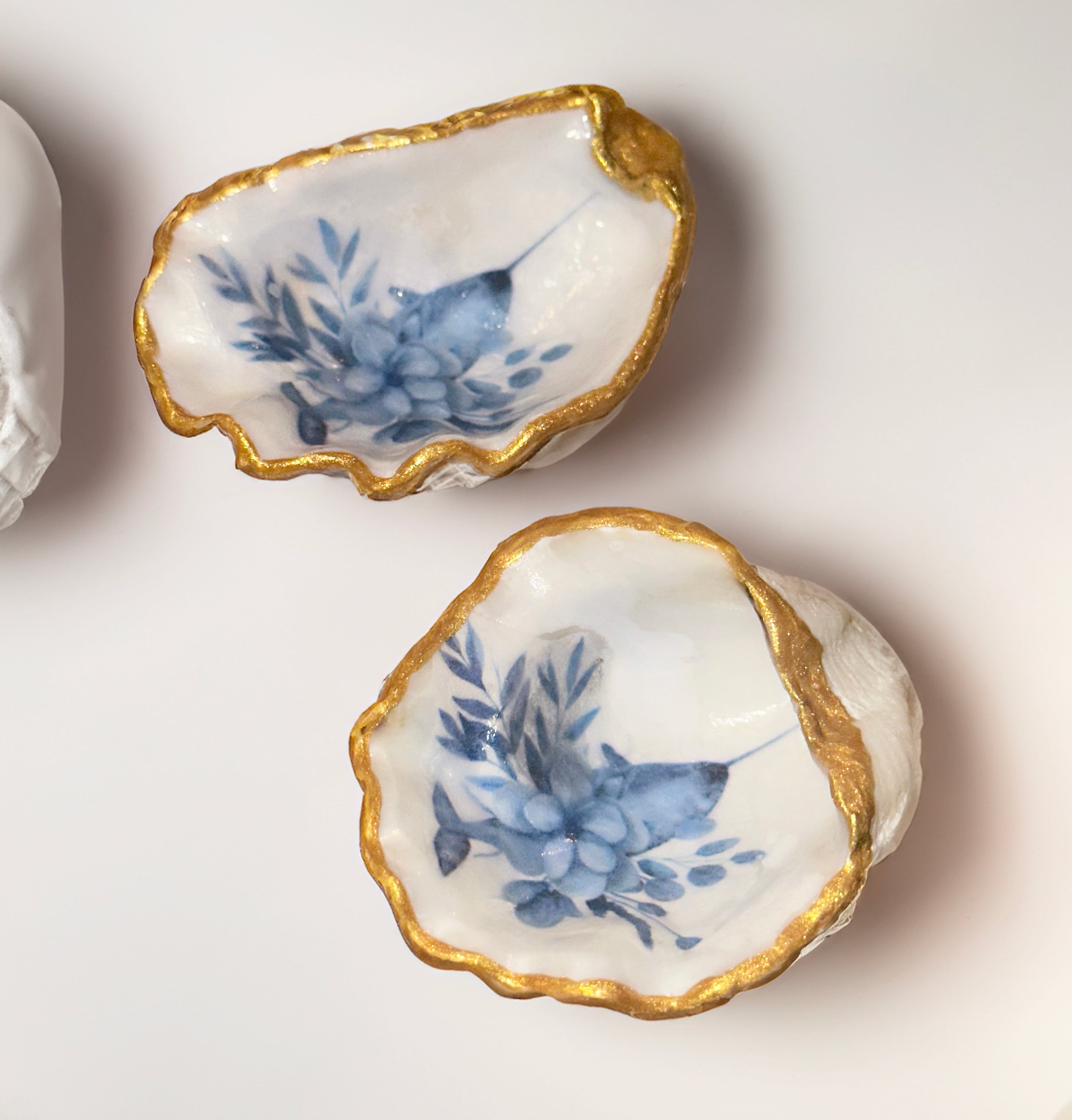 Oyster Shell Pinch Pots - Set of 2 small - Friday Harbour Lifestyle Company