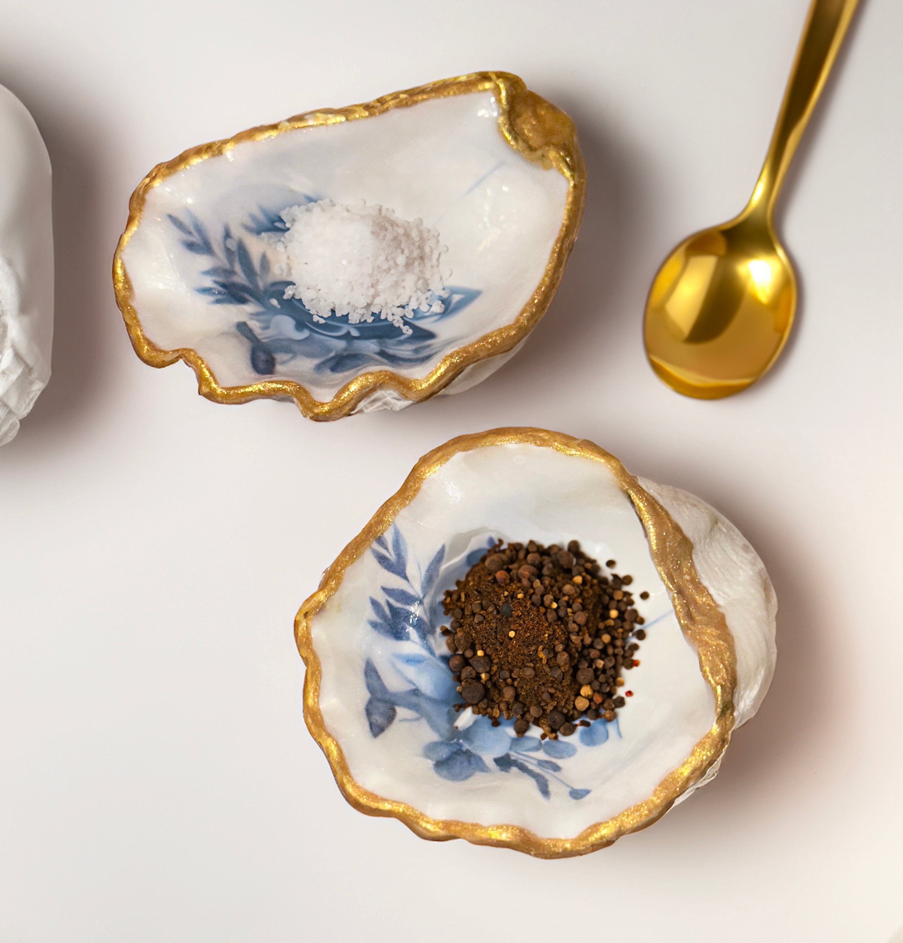 Oyster Shell Pinch Pots - Set of 2 small - Friday Harbour Lifestyle Company