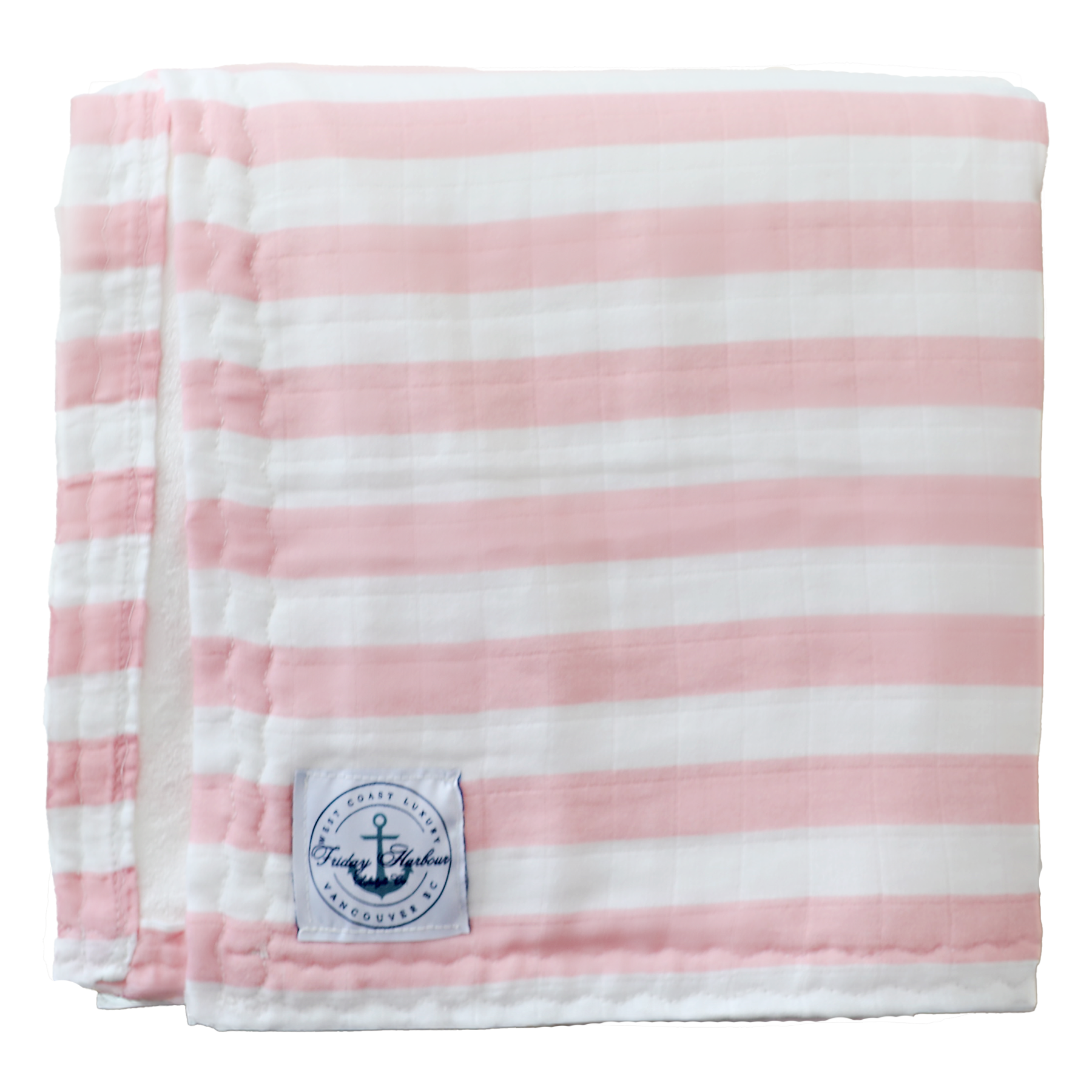 The Cloud Towel™ - Rayas rosas y blancas