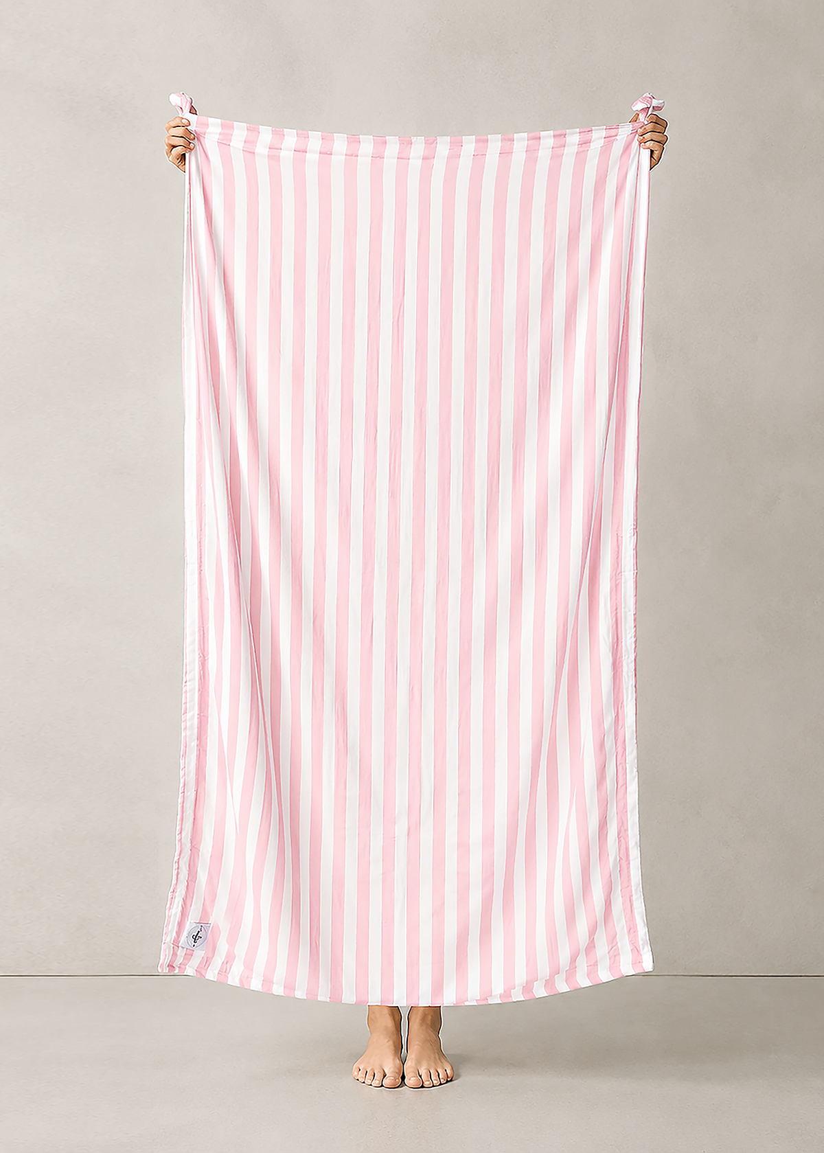 The Cloud Towel™ - Blush Pink & White Stripe