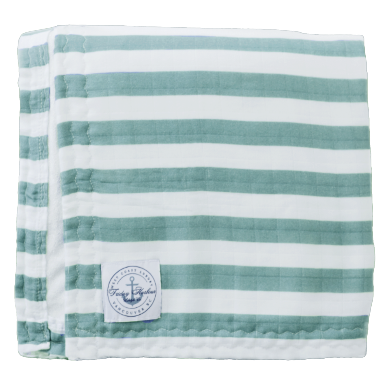 The Cloud Towel™ - Sage Green & White Stripe