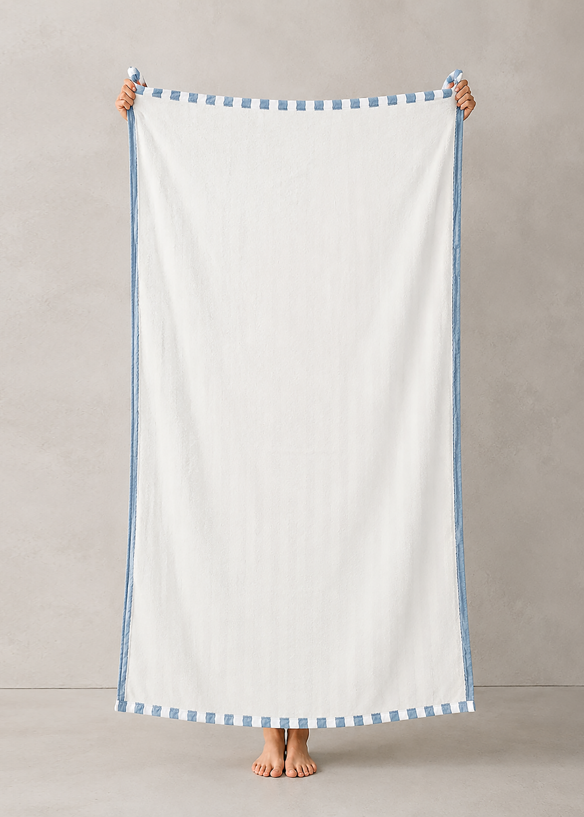 The Cloud Towel™ - Navy Blue & White Stripe