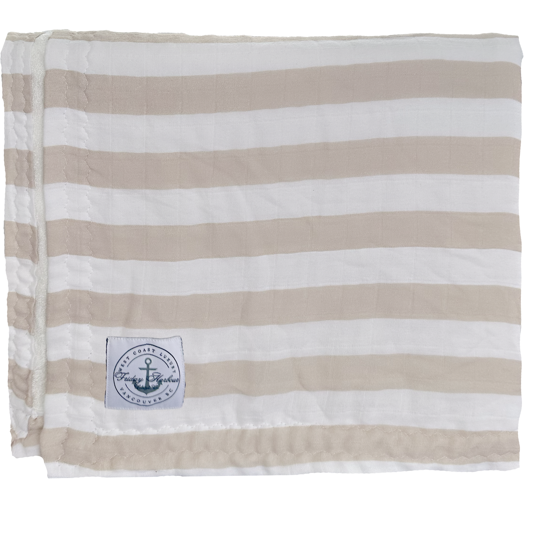 The Cloud Towel™ - Rayure vert sauge et blanche - NOUVEAU