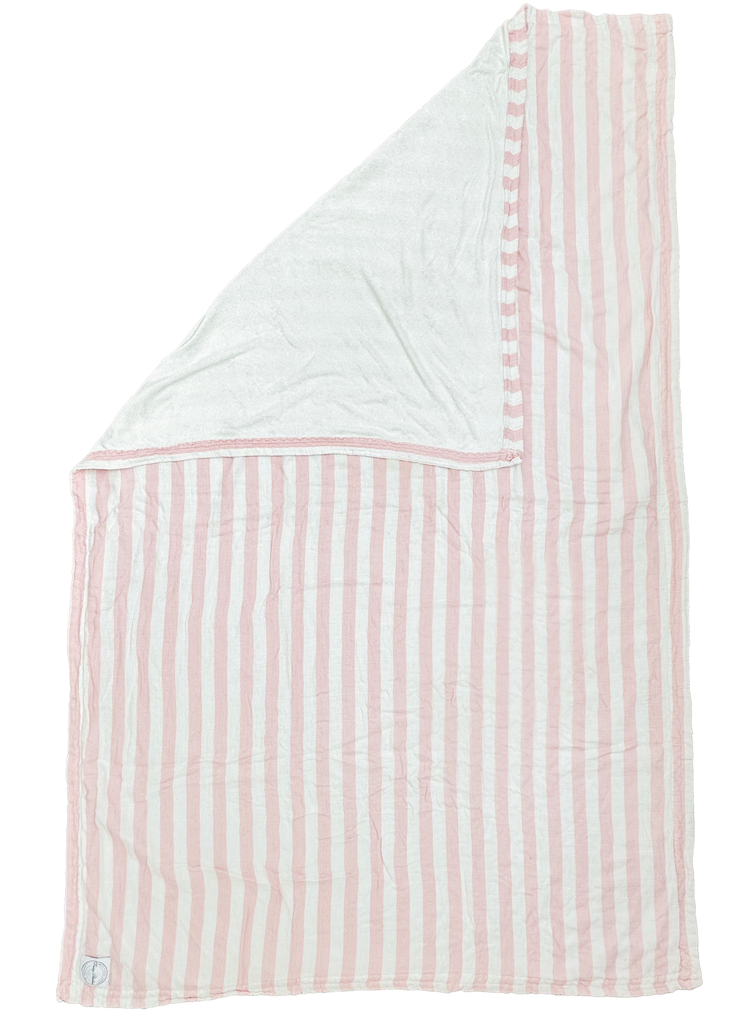 The Cloud Towel™ - Rayures roses et blanches