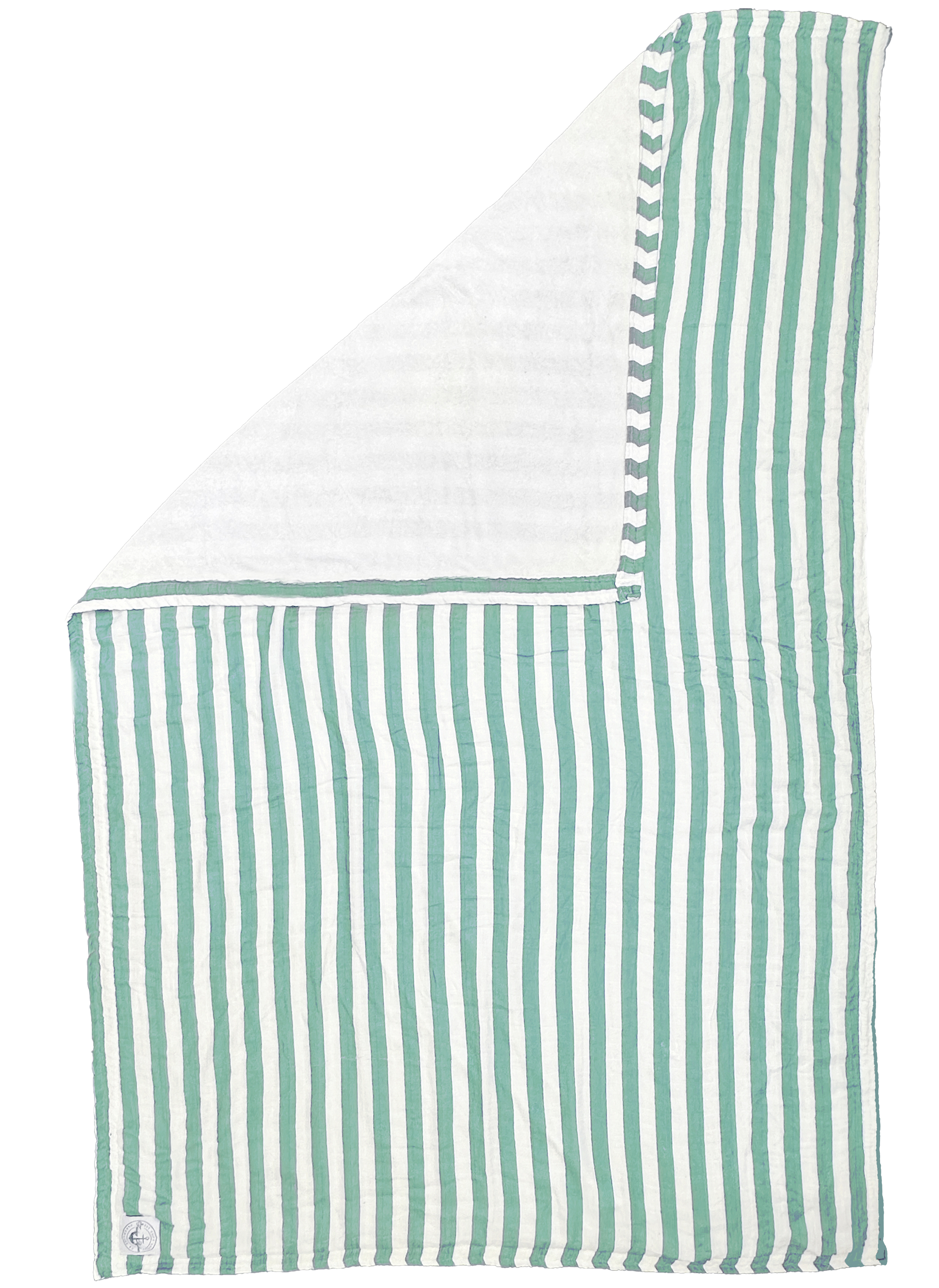 The Cloud Towel™ - Rayure vert sauge et blanche - NOUVEAU