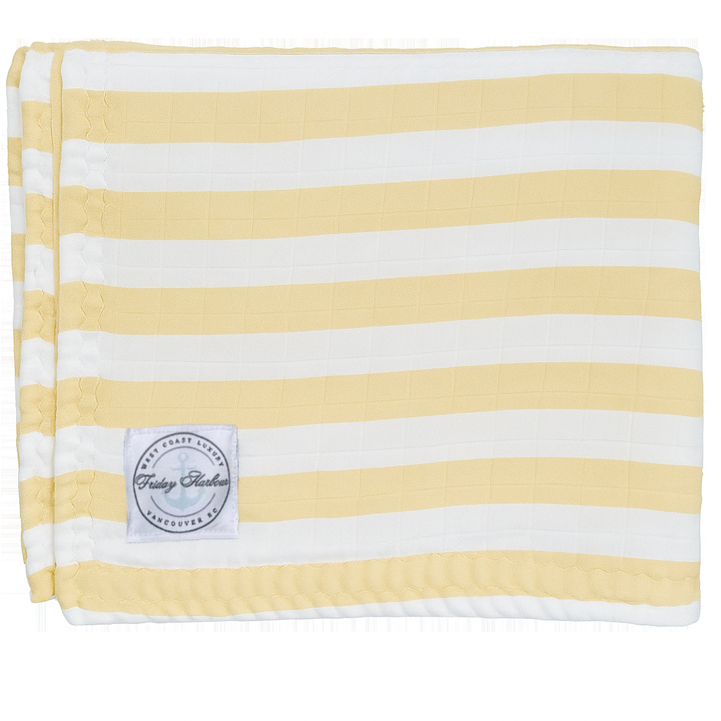 The Cloud Towel™ - Butter Yellow & White Stripe - COMING SOON (ships mid-July)