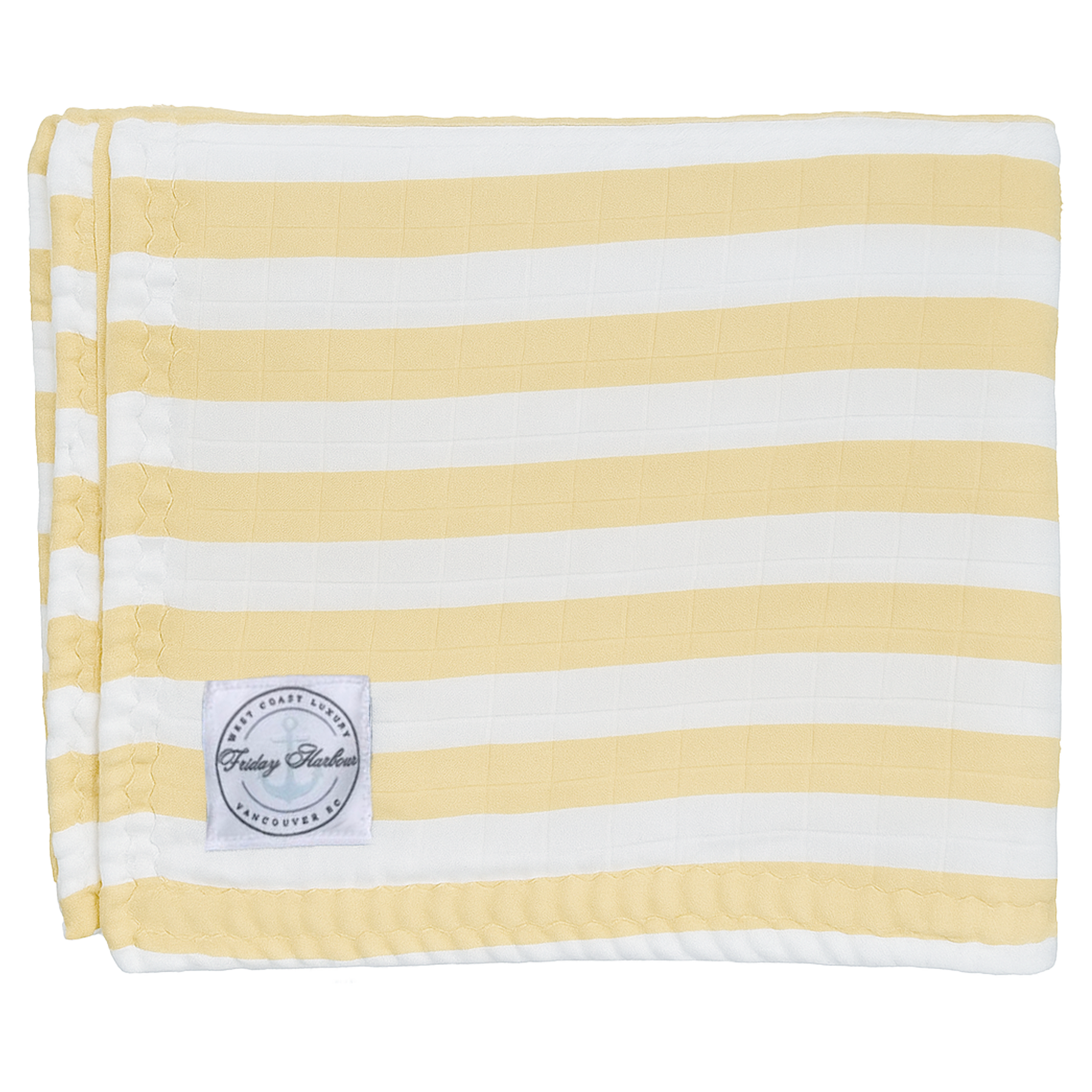 The Cloud Towel™ - Butter Yellow & White Stripe